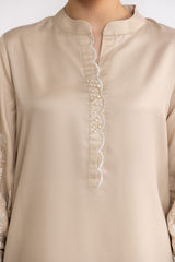 Herringbone Embroidered Shirt And Dyed Trouser IPST-44169