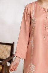Herringbone Embroidered Shirt And Dyed Trouser IPST-44170