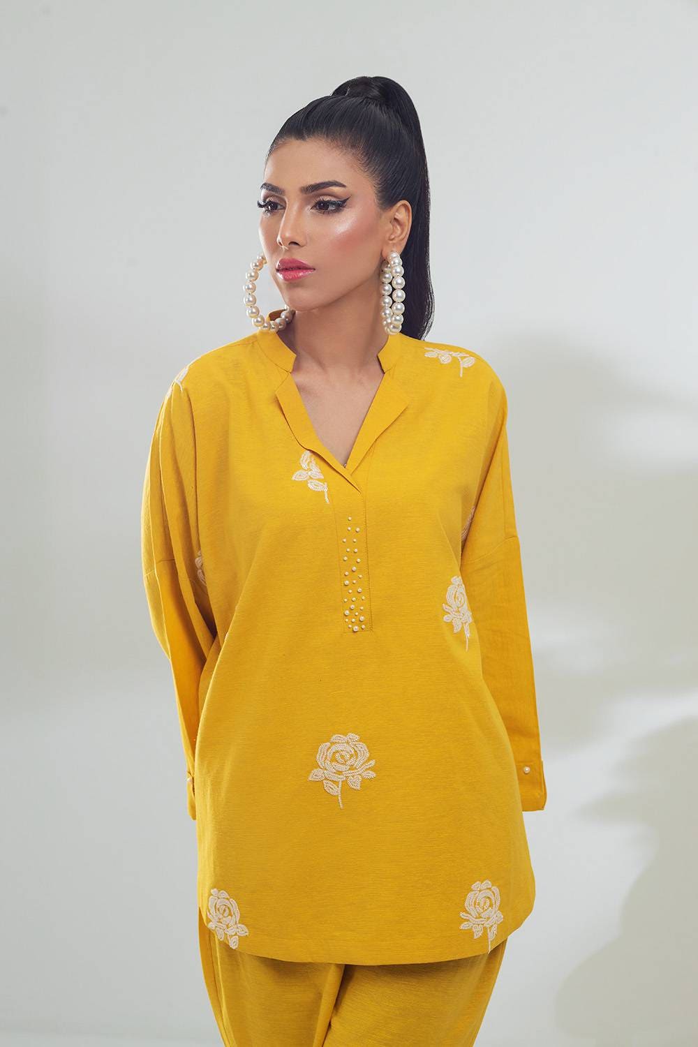 Poly Viscose Embroidered Co-Ord Set IPST-44172