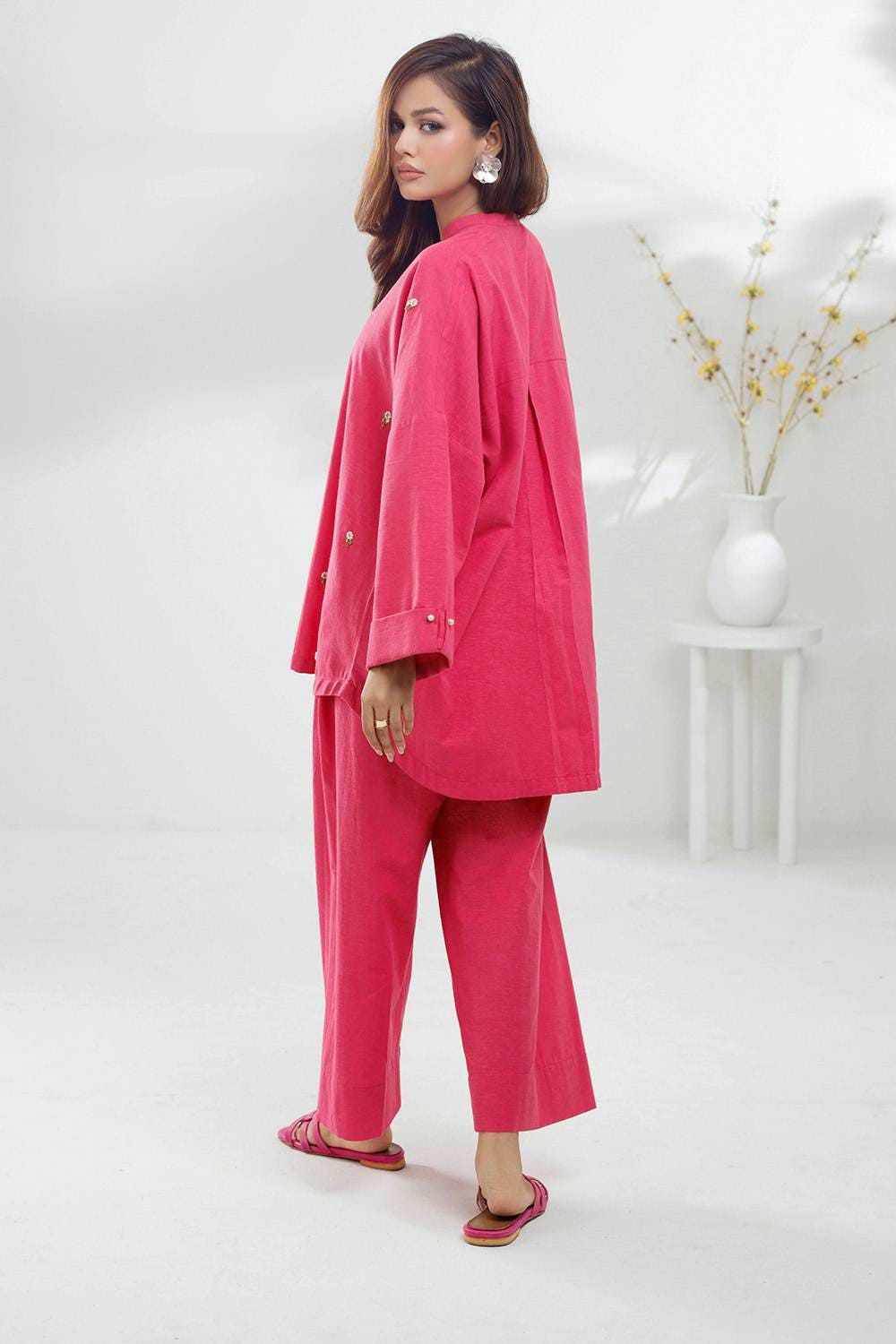 Poly Viscose Embellished Co-Ord Set