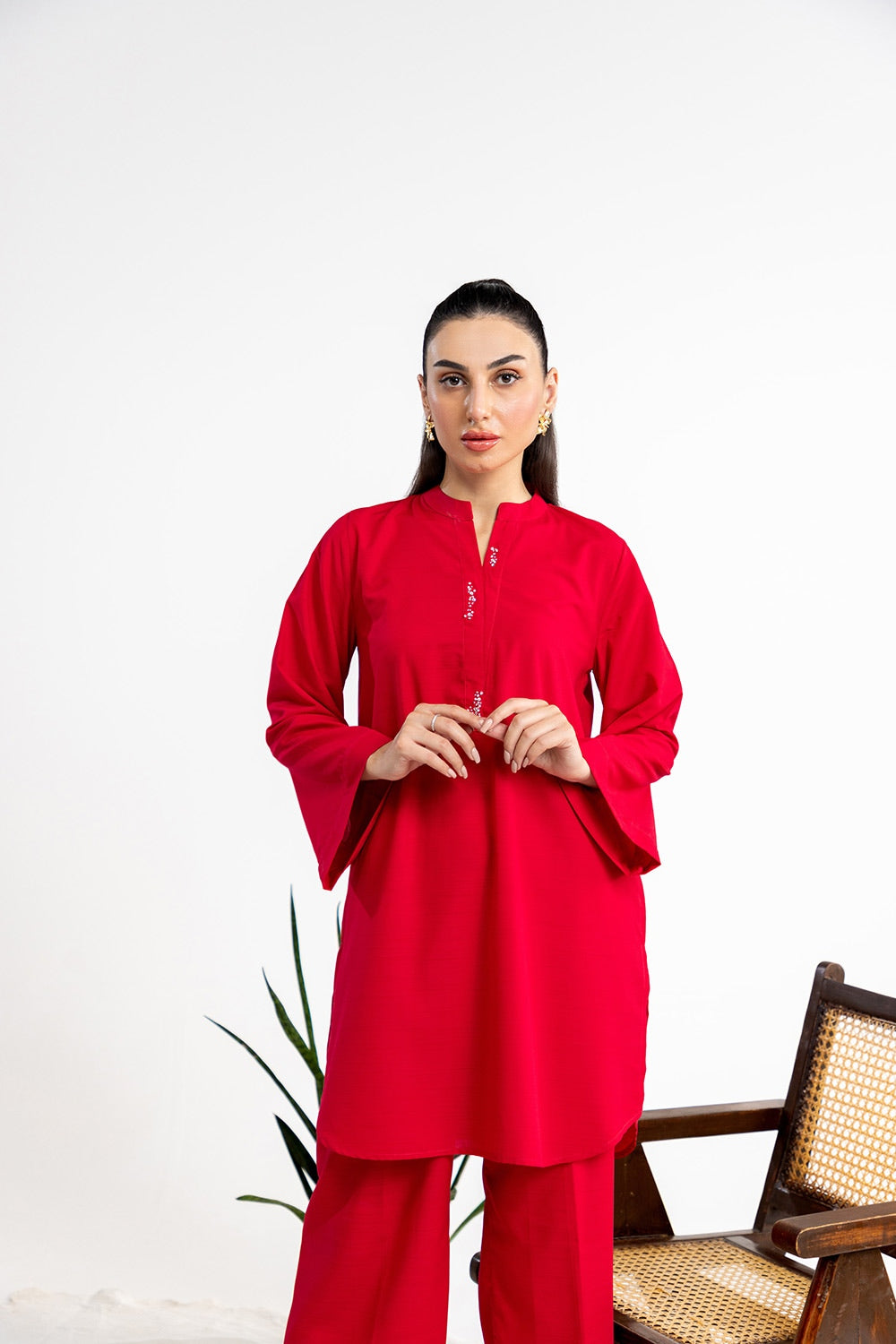 Dobby Embellished Co-Ord Set