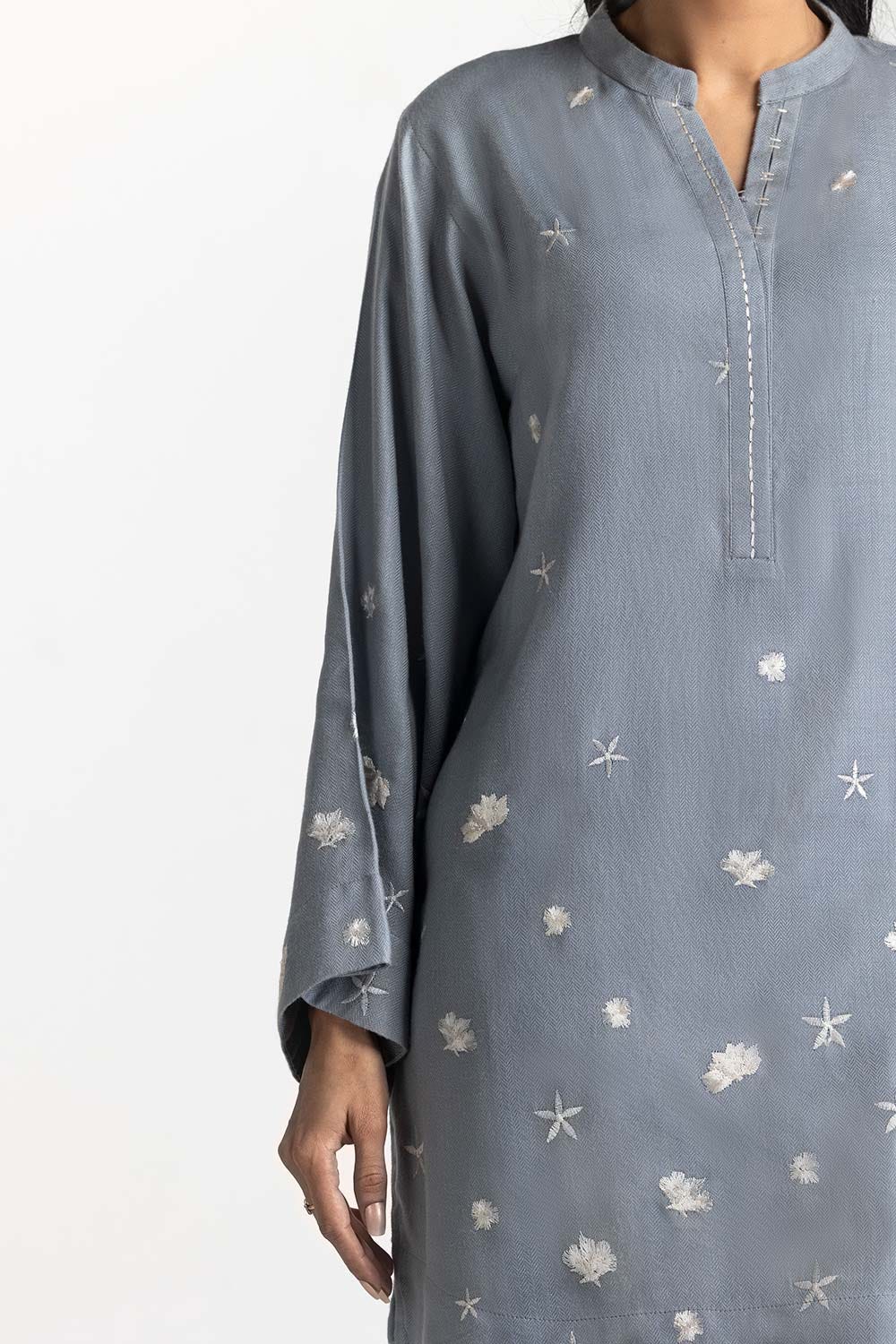 Twill Viscose Embroidered Shirt And Trouser IPST-44192