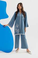 Denim Embroidered Shirt IPST-44196-S