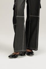 Denim Dyed Pant With Pocket IPST-44198-T