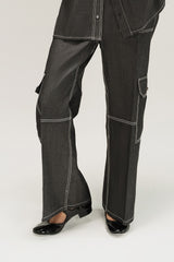 Denim Dyed Pant With Pocket IPST-44198-T