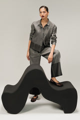 Denim Embellished Button Down Shirt IPST-44199-S