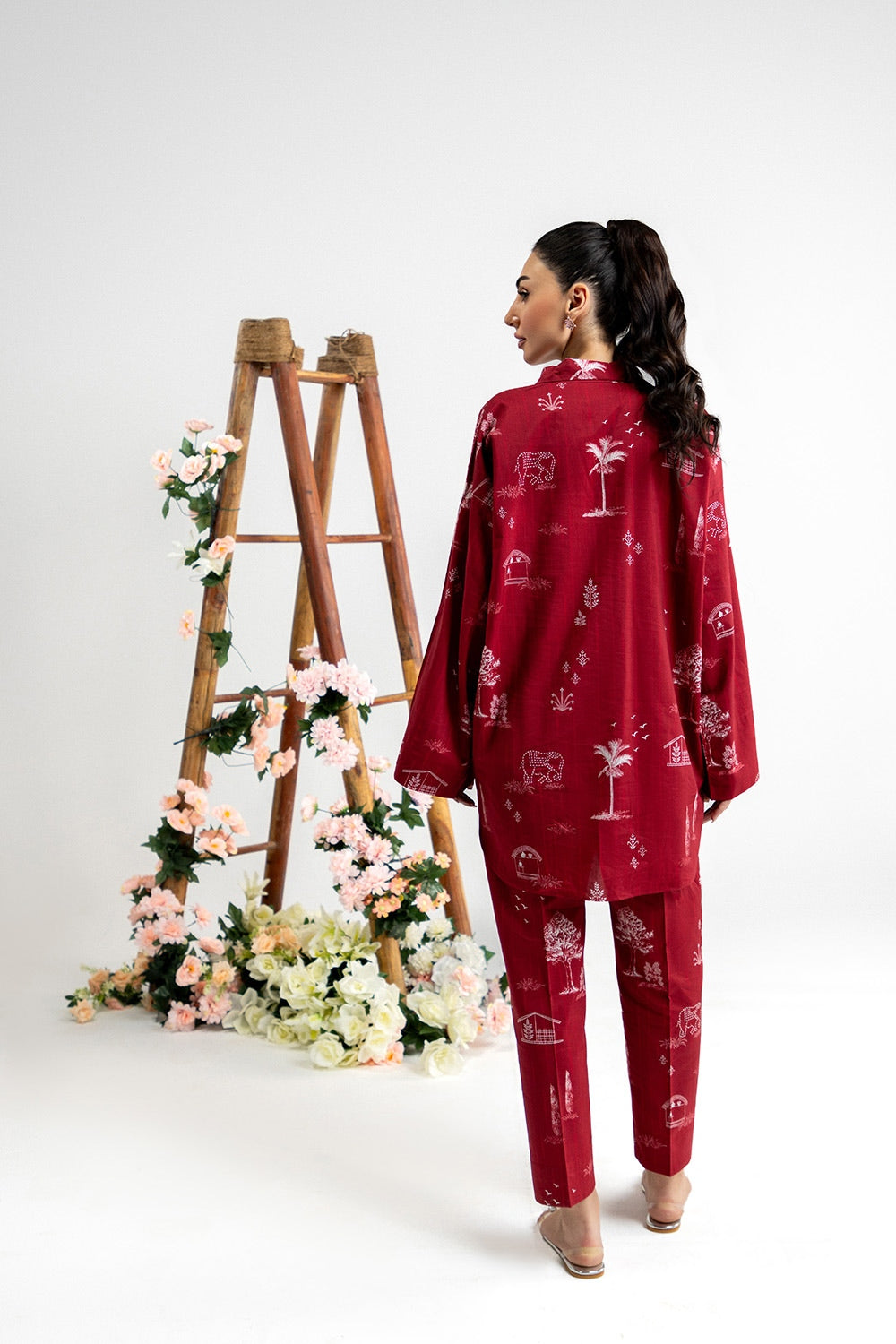 Cotton Viscose Printed Shirt And Trouser IPST-44202