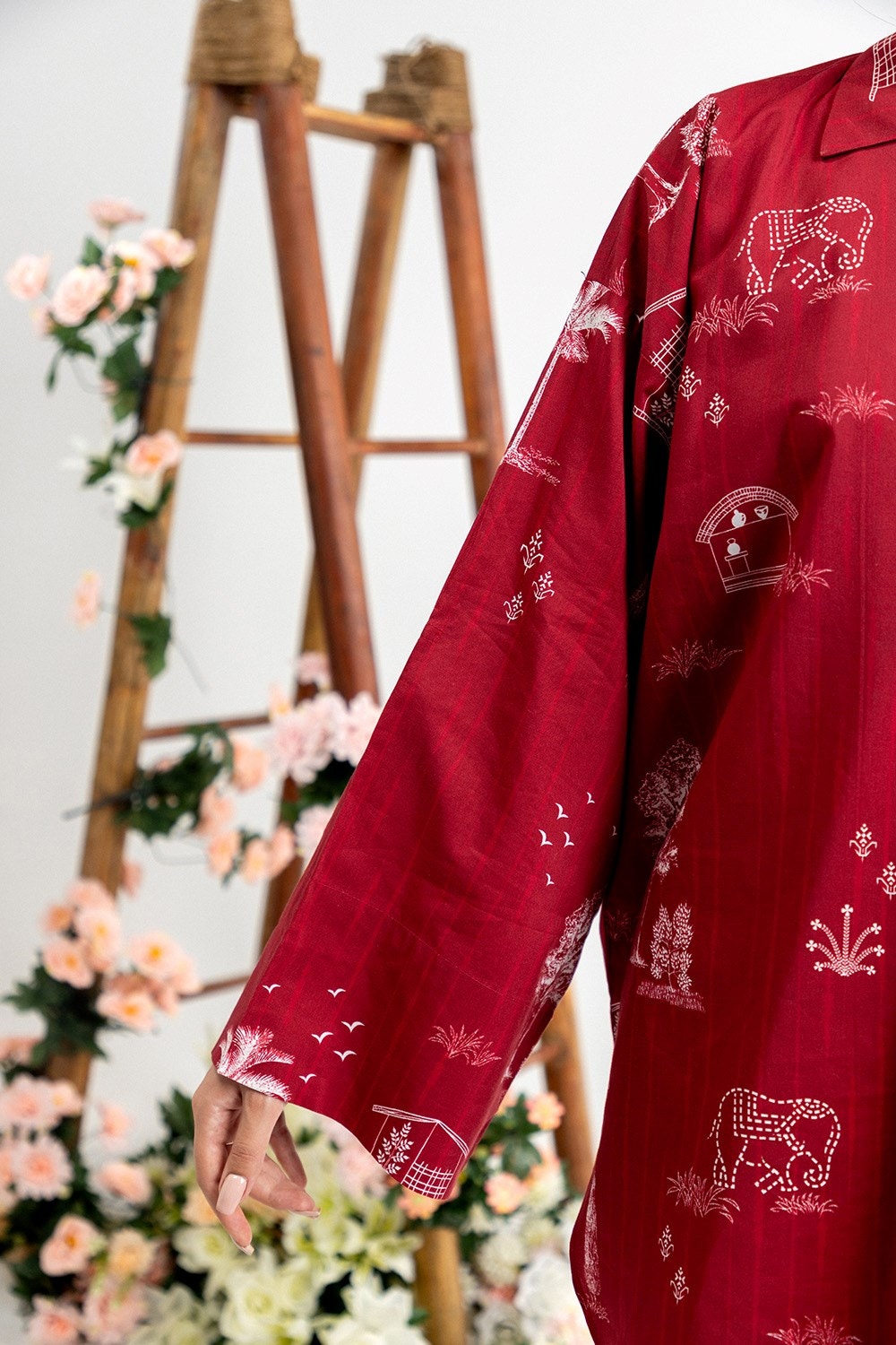 Cotton Viscose Printed Shirt And Trouser IPST-44202