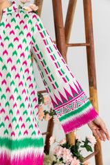 Cross Slub Printed Shirt And Trouser IPST-44207