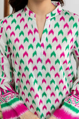 Cross Slub Printed Shirt And Trouser IPST-44207