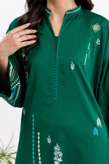 Cross Slub Block Printed Shirt And Trouser IPST-44216