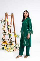 Cross Slub Block Printed Shirt And Trouser IPST-44216