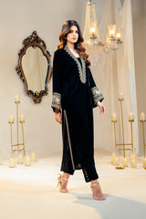 Velvet Embroidered Shirt And Dyed Trouser IPST-44222
