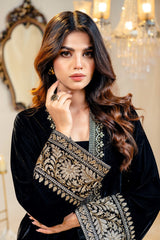 Velvet Embroidered Shirt And Dyed Trouser IPST-44222