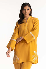 Two-Tone Herringbone Embroidered Shirt And Trouser IPST-44224