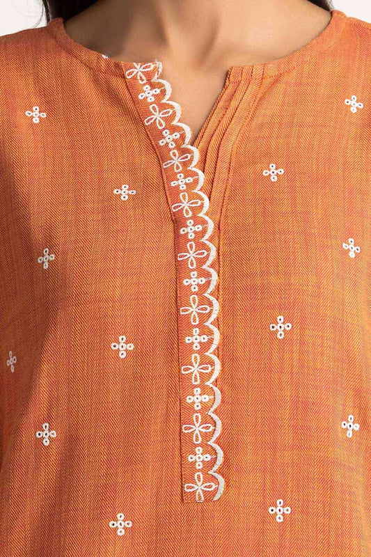 Two-Tone Herringbone Embroidered Shirt And Trouser IPST-44225