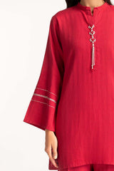 Two-Tone Herringbone Embroidered Shirt And Trouser IPST-44226