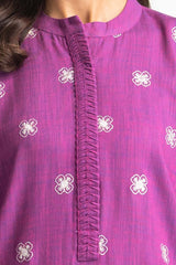 Two-Tone Herringbone Embroidered Shirt And Trouser IPST-44228