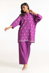 Two-Tone Herringbone Embroidered Shirt And Trouser IPST-44228