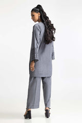 Chambray Embroidered Shirt And Dyed Trouser IPST-44232