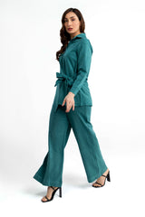 Peach Wool Dyed Co-Ord Set IPST-44234