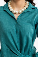 Peach Wool Dyed Co-Ord Set IPST-44234