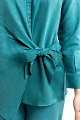 Peach Wool Dyed Co-Ord Set IPST-44234