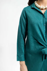 Peach Wool Dyed Co-Ord Set IPST-44234