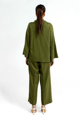 Peach Wool Dyed Co-Ord Set IPST-44235