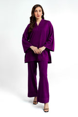 Peach Wool Dyed Co-Ord Set IPST-44236