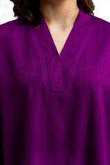 Peach Wool Dyed Co-Ord Set IPST-44236