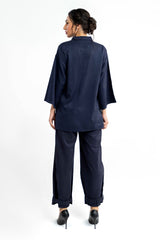 Peach Wool Dyed Co-Ord Set IPST-44237