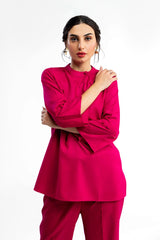 Peach Wool Dyed Co-Ord Set IPST-44238