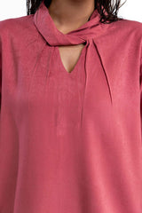 Peach Wool Dyed Co-Ord Set IPST-44239