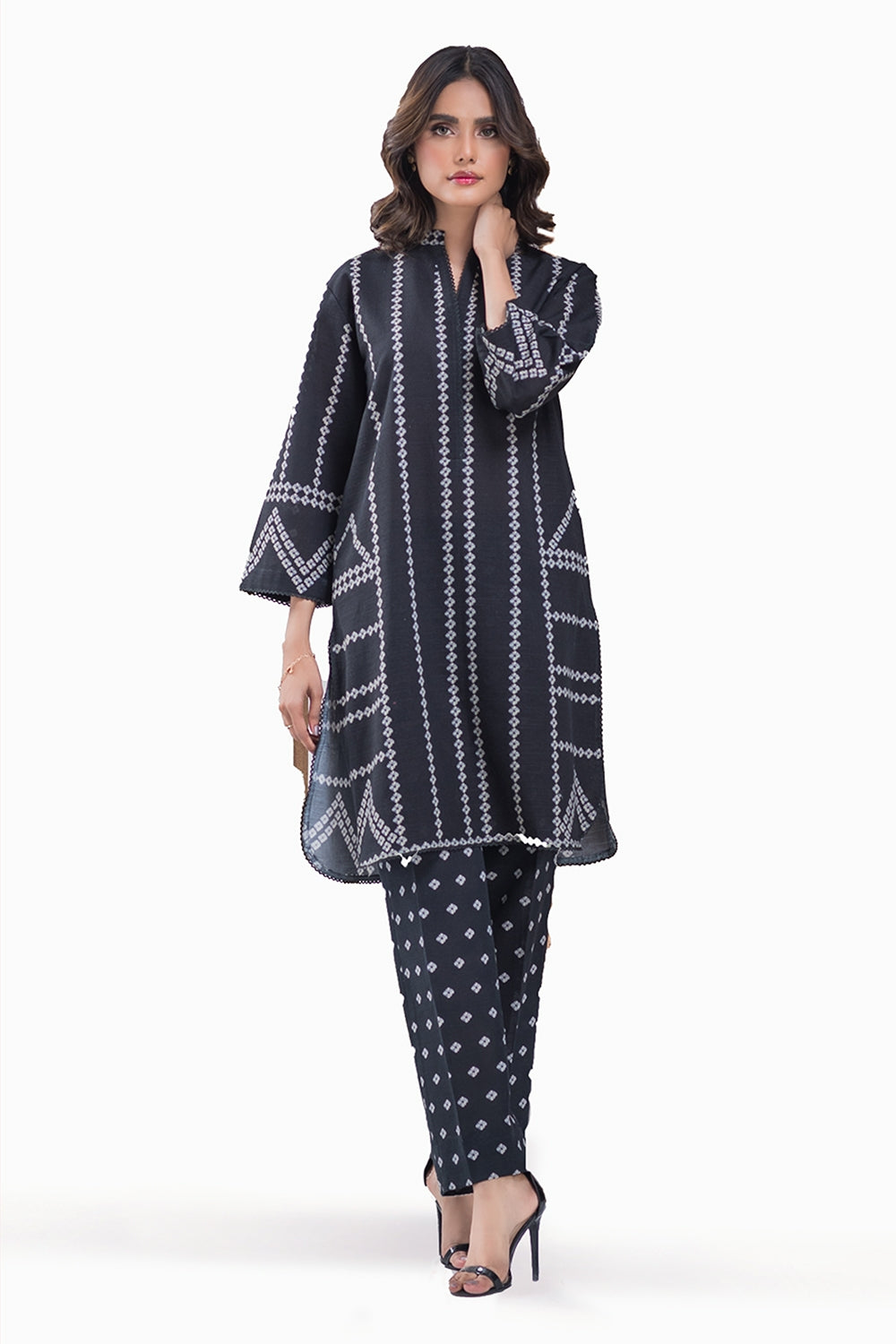 Khaddar Printed Shirt And Printed Trouser IPST-44244