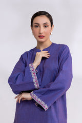 Yarn Dyed Embroidered Shirt And Dyed Trouser IPST-44246