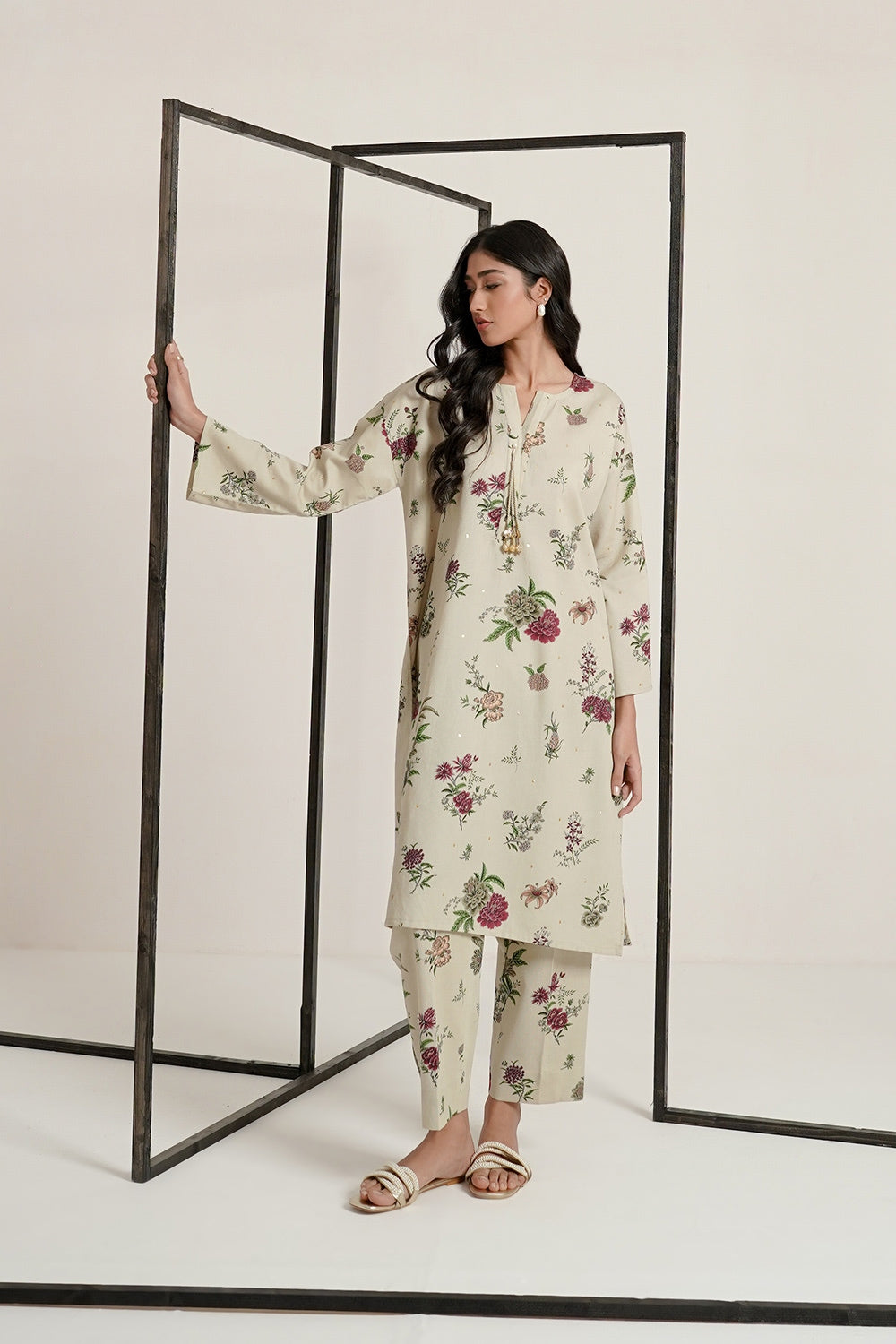 Corduroy Printed Co-Ord Set IPST-44250