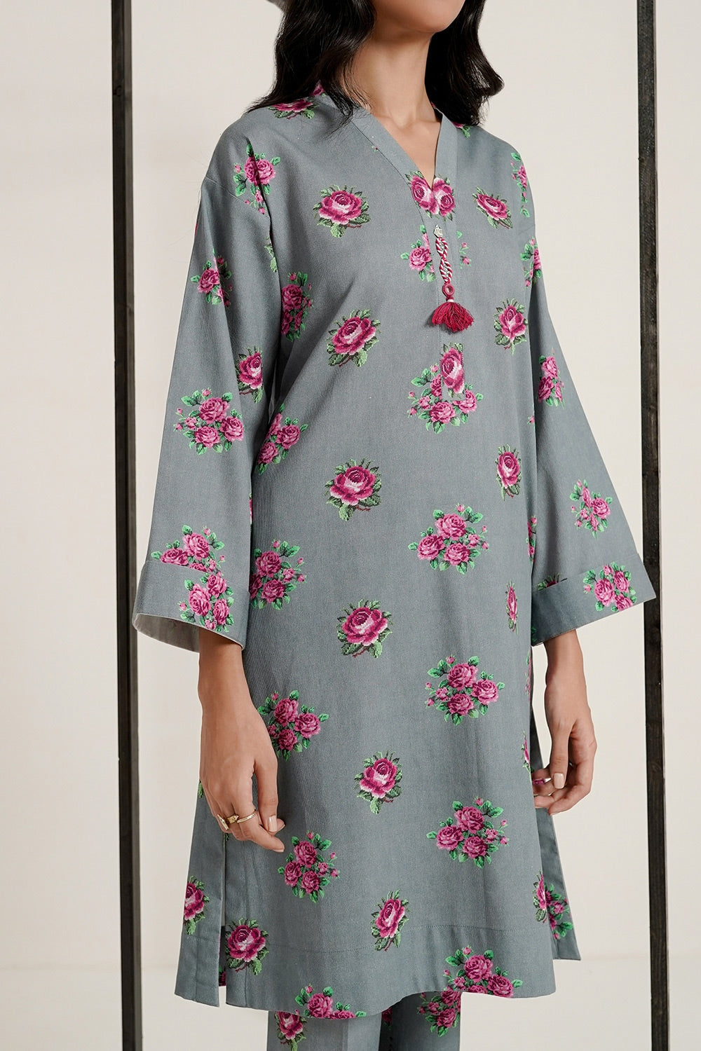 Corduroy Printed Co-Ord Set