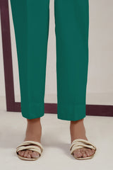 Corduroy Embroidered Long Dress With Attached Koti And Dyed Trouser IPST-44258