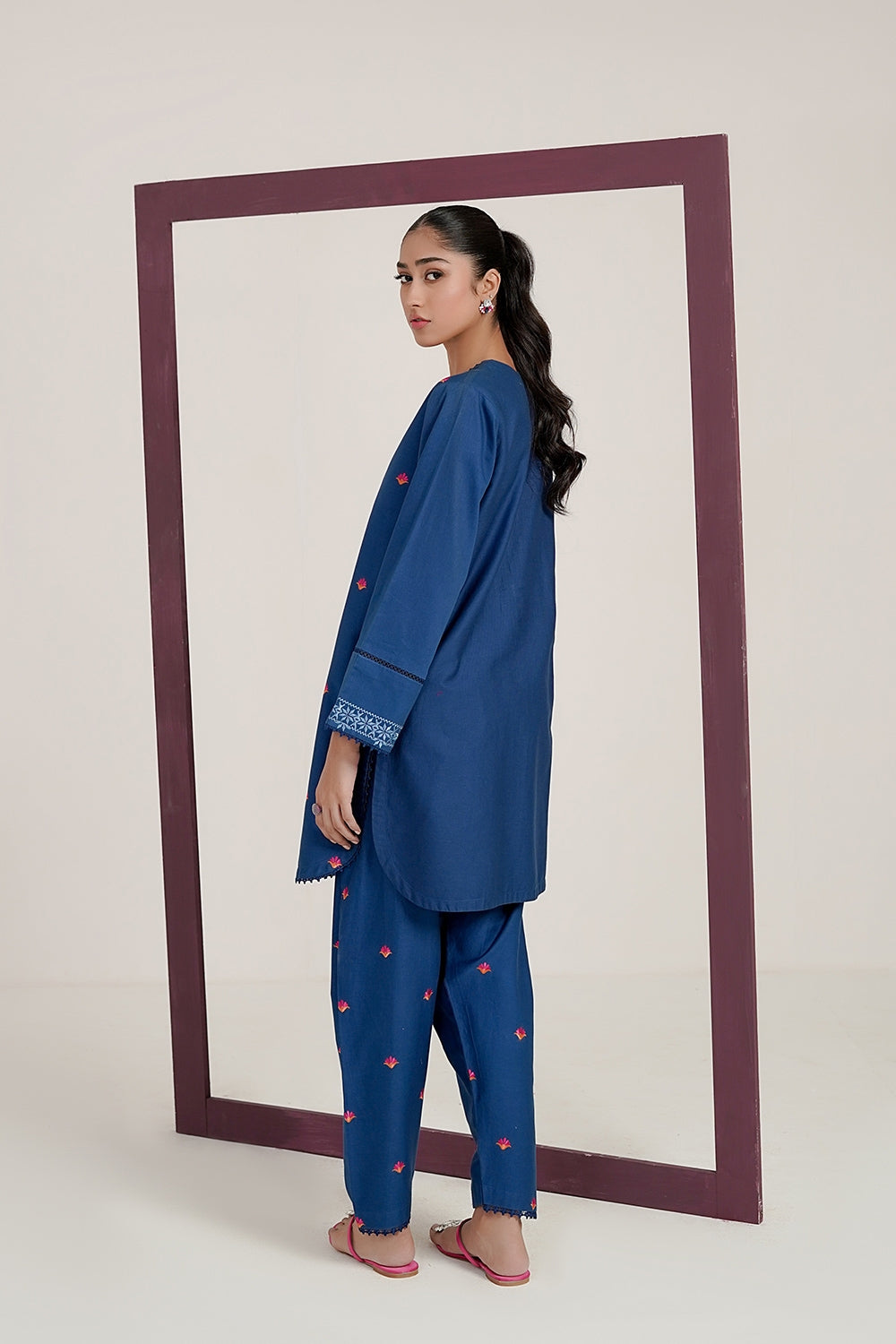 Corduroy Embroidered Shirt And Embroidered Salwar IPST-44261