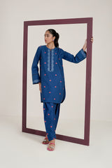 Corduroy Embroidered Shirt And Embroidered Salwar IPST-44261