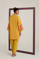 Corduroy Embroidered Shirt And Embroidered Salwar IPST-44262