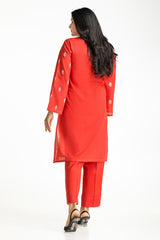 Cross Slub Block Print Shirt And Dyed Trouser IPST-44263