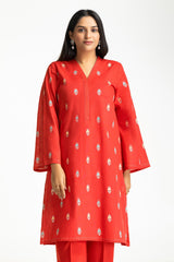 Cross Slub Block Print Shirt And Dyed Trouser IPST-44263