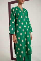 Cross Slub Block Print Shirt And Dyed Trouser IPST-44266