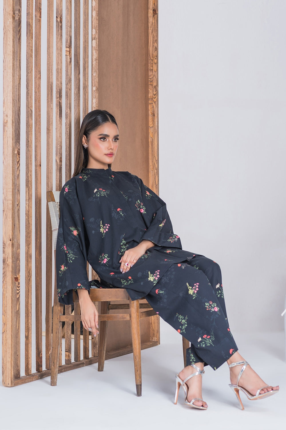 Corduroy Printed Co-Ord Set IPST-44273