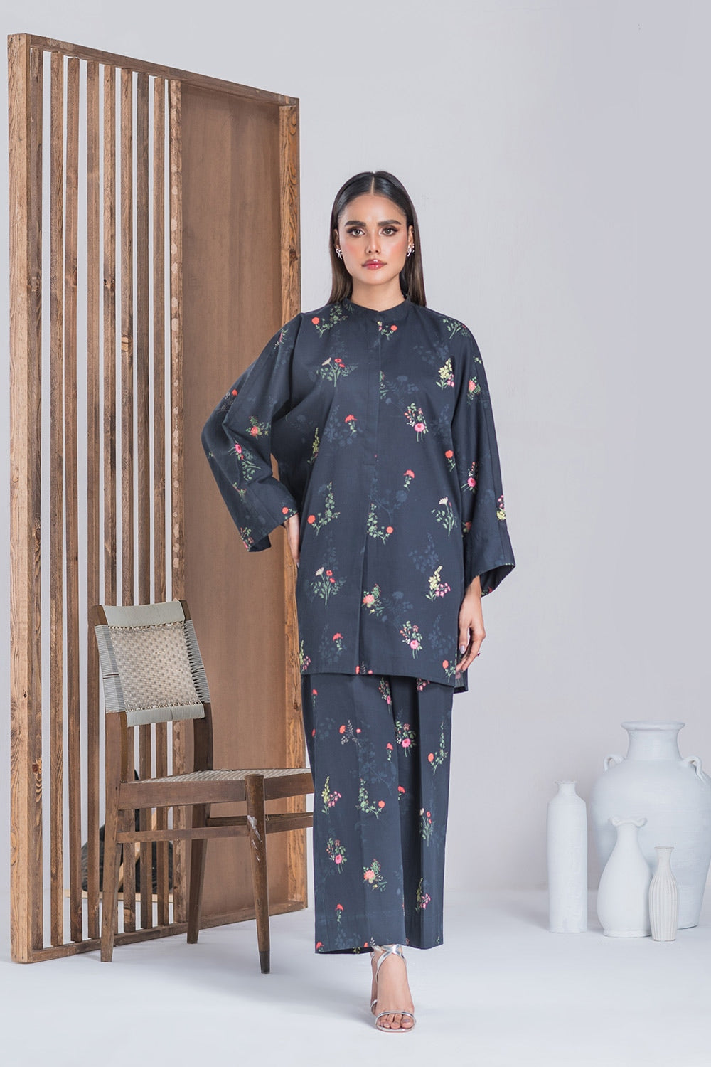 Corduroy Printed Co-Ord Set IPST-44273