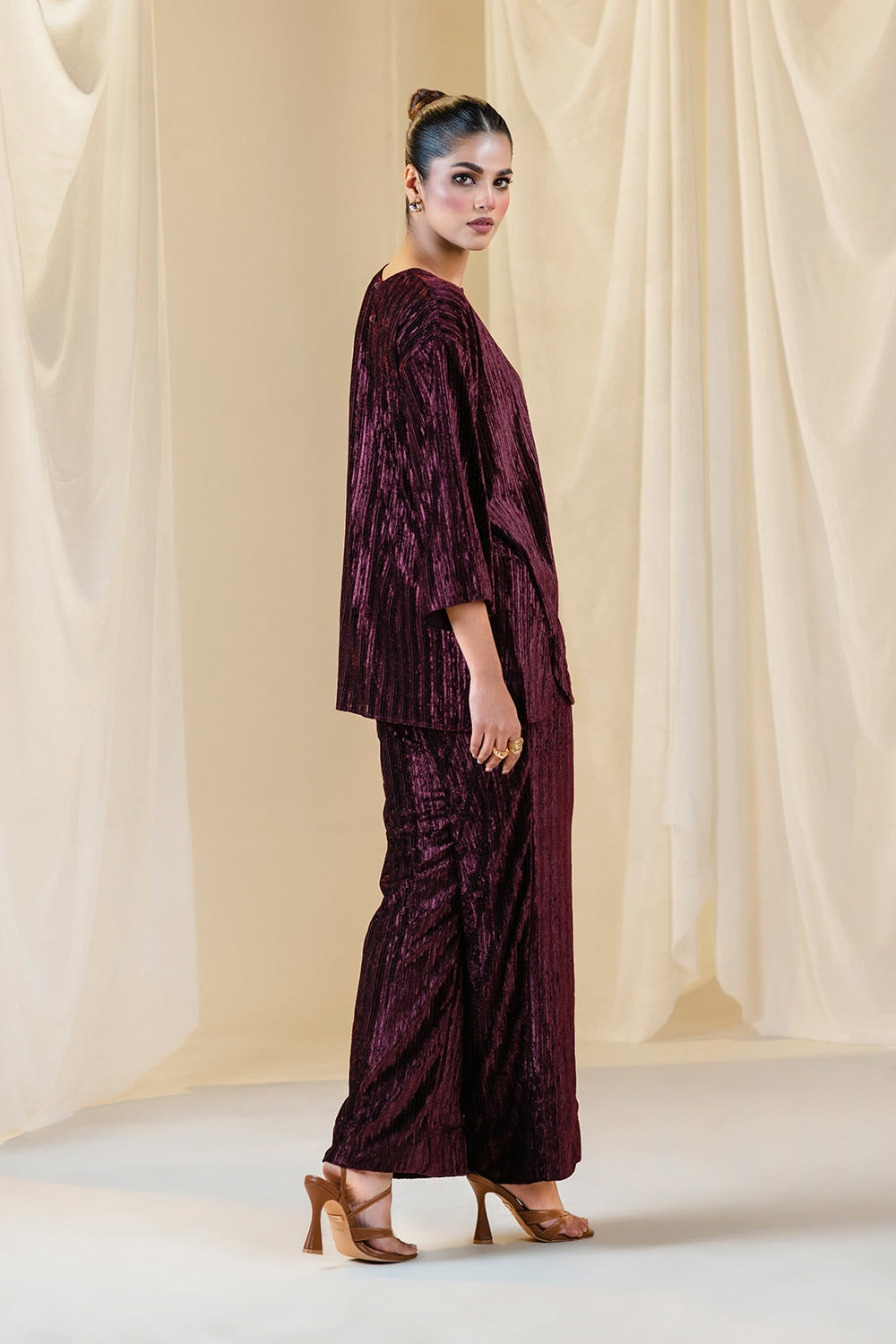 Velvet Dyed Co-Ord Set IPST-44279