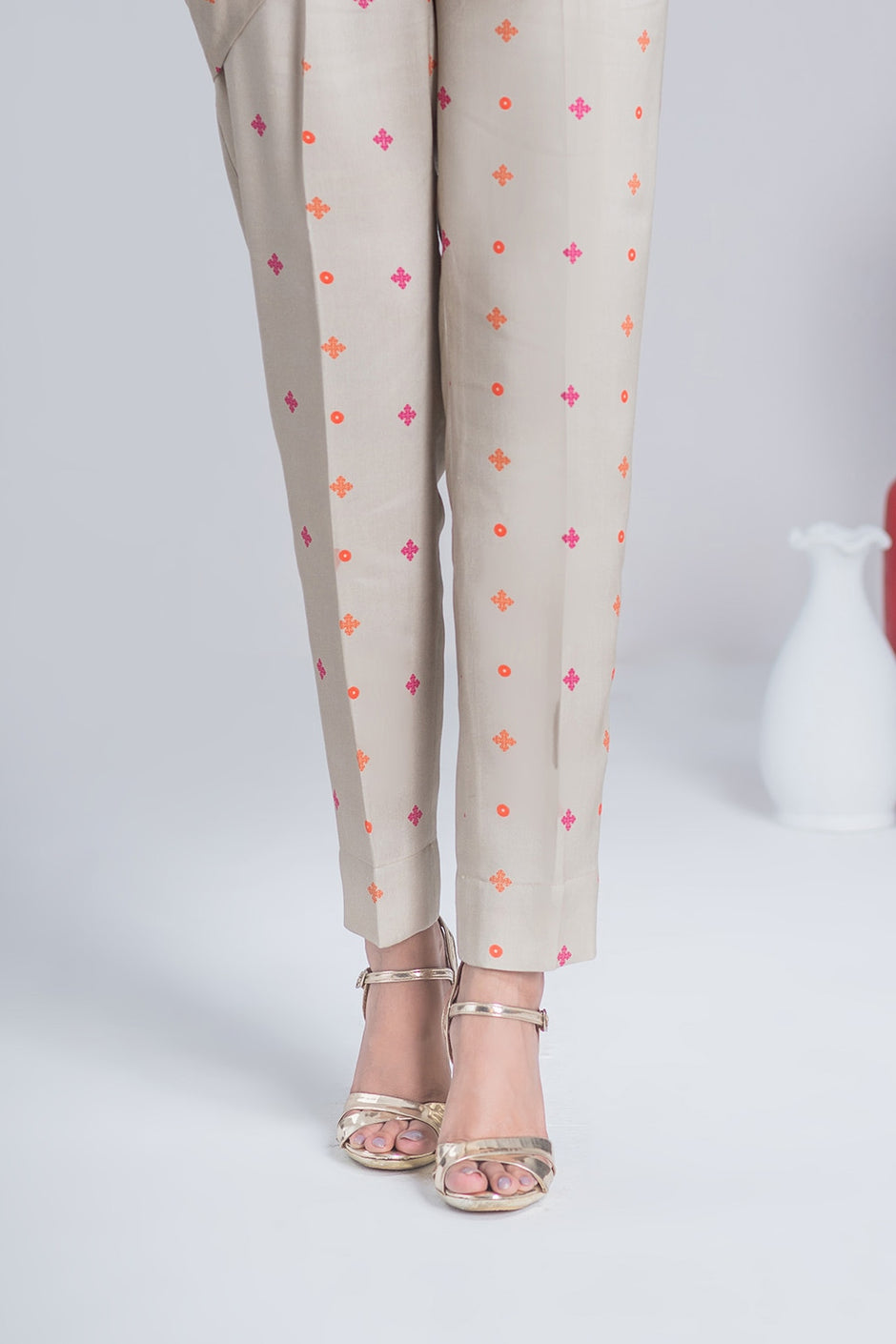 Twill Viscose Printed Frock And Printed Trouser