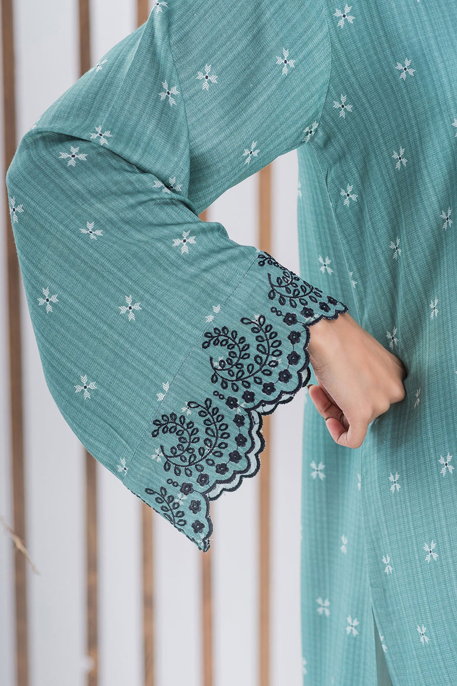 Twill Viscose Embroidered Co-Ord Set
